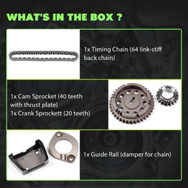 SCITOO Engine Timing Chain Kit Replaces for Chrysler Concorde Dynasty Grand Voyager Imperial Intrepid New Yorker for Dodge Caravan Dynasty Grand Caravan Intrepid for Vision for Plymouth 1990-2003