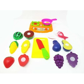 FE Pretend Play Cooking Set for Kids Mini Role Play Food Cooking Playset Girls Toys