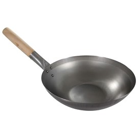 Origin Outdoors Unisex - Adult Wok Pan, Black/Brown, 30 cm