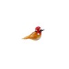 CGB Giftware Glass Festive Robin Figurine Boxed | Collectable Ornament