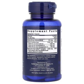 Life Extension, Sea-Iodine™ Contains Vitamins D and K, 60 capsules / Life Extension (라이프익스텐션), Sea-Iodine™ 함유 비타민D 및 K, 캡슐 60정