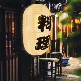 NOLITOY 4Pcs Japanese Style Lantern, 10 Inch Hanging Lantern Decorative Traditional Waterproof Hanging Lamp for Ramen Theme Home Yard Garden Party Restaurant Decor