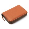 GROOVEGEAR ggs-1003 Round Zipper Coin Case, Small Wallet, Leather, Coin