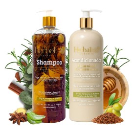 Herbalista Herbal Hair Shampoo & Conditioner Set 1000ml With botonicals Rosemary cloves