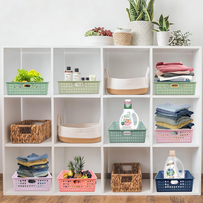 8 Pack Boho Plastic Turn in Paper Trays for Classroom