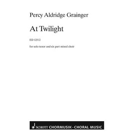 At Twilight: for solo tenor and mixed choir. Tenor solo and mixed choir a cappella. Partition de chœur.