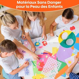 Klettpunkte Selbstklebend 10mm/15mm/20mm,400 Stück Runde Klettverschluss,Doppelseitig Klebende Klettband,Klett Klebepunkte für DIY Handwerk,Schule Weihnachtskarten Klettmappen Weiß