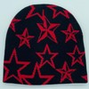 Pooyikoi Y2K Beanie Hats Knitted Wool Pullover Hat Letter Star