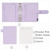 Moterm Personal-Wide Luxe Rings Planner - Genuine Leather Binder Organizer