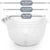com-four Mixing Bowl Set, Non-Slip Baking Bowl with Stop Base