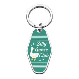 Funny Keychains for Women Men Gag Gifts for Christmas Stocking Stuffers for Teen Girls Boys White Elephant Gifts for Adults Goose Club Keychain Goose Themed Gifts Gag Gifts for Kids Valentines Gifts