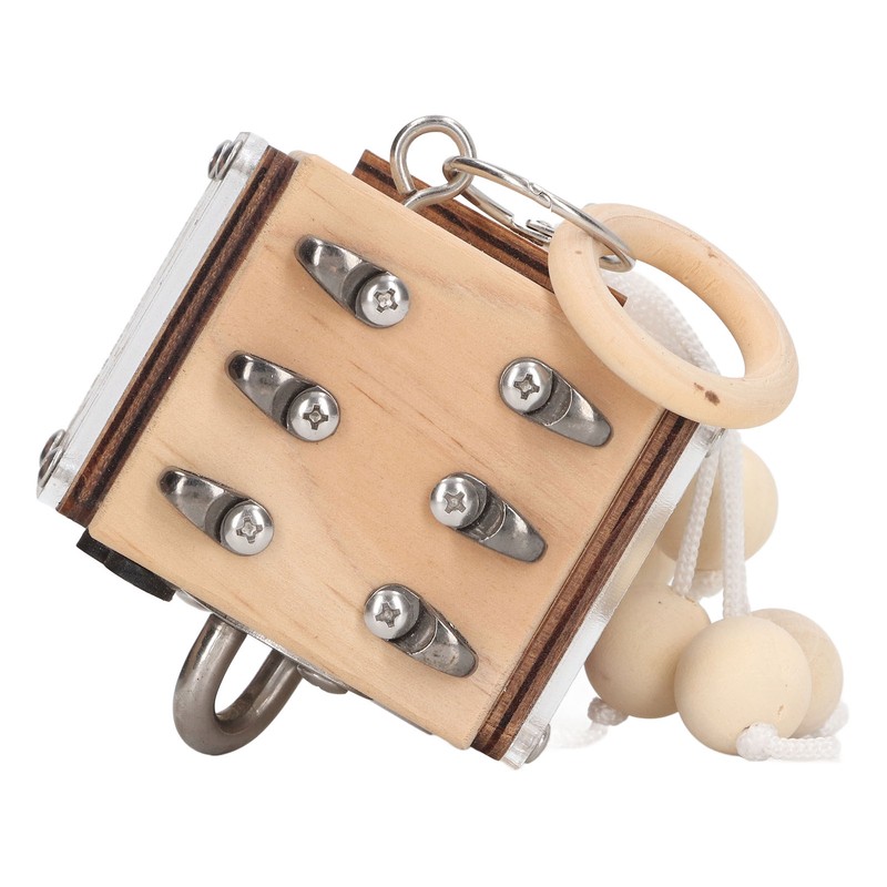 Wooden Sensory Fidget Lock Box Toy Educational Early Learning IQ