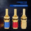 3Pcs Quick Connectors 8mm Brass Connector Fitting Water Cooled &