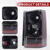 Mayello Black Clear Tail Lights Rear Brake Lamps For 2009-2015