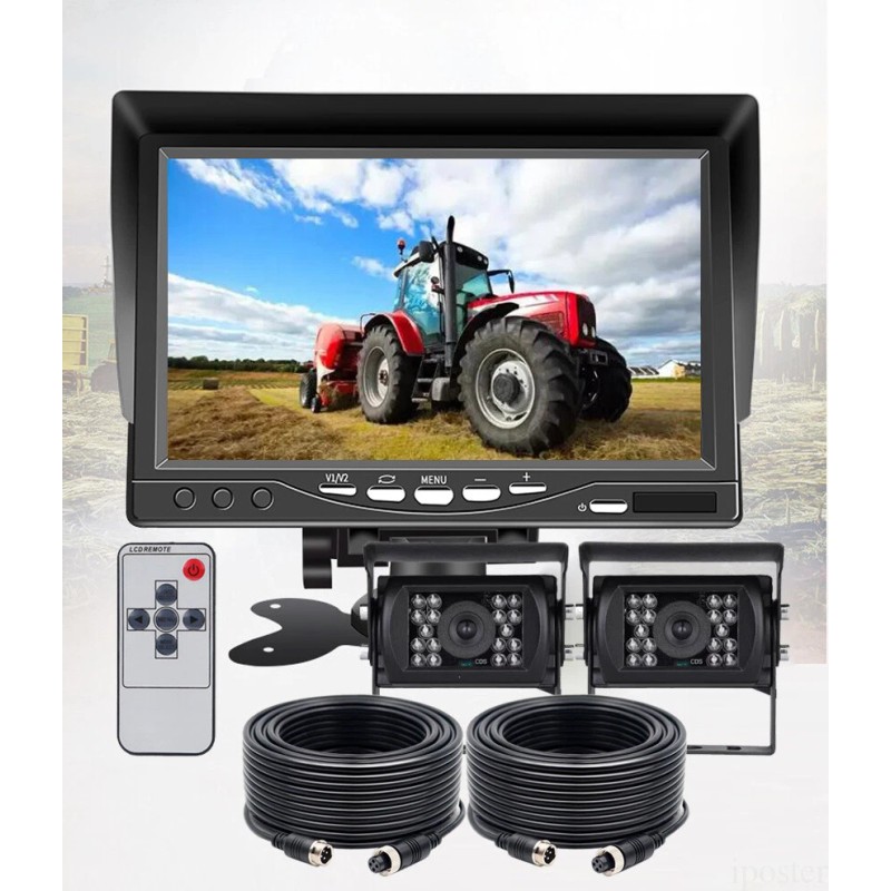iPoster 7'' Backup Camera and Monitor Dual Mounts Back Parking