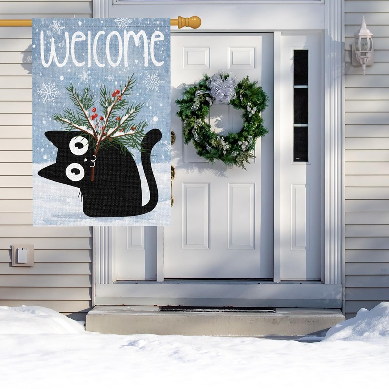 Winter Garden Flag 28 x 40 Inch Double Sided for