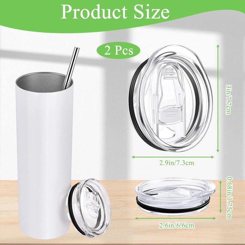 2 Pcs 20 Oz Replace Lids, Tumbler Replacement Replace Lids,