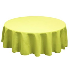TableLinensforLess Polyester Round Tablecloth, 60 Inch Round, (Green Apple)