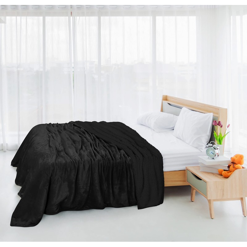 Utopia Bedding Sherpa Blanket King Size [Back, 90x102 Inches] -