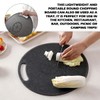 ZJIVQO Round Cutting Board Plastic Chopping Board with Hanging Hole