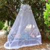 Sendowtek Mosquitero de Cama, Mosquitera para Niños de Cúpula Blanca,