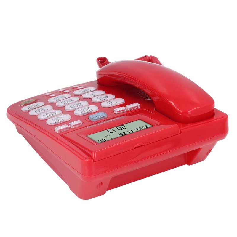 Corded Desktop Phone Wired Fixed Telephone with Big Ringtone Luminous