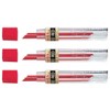 PENTEL 3 Packs of 12 Leads Red 0.5mm for Mechanical