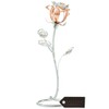 Matashi Chrome and Rose-Gold Plated Crystal Rose Flower Tabletop with