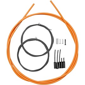 Shimano Y63Z98980 Shift Cable Set, Polymer Coating, 9000, Orange with Nose for RD-9000