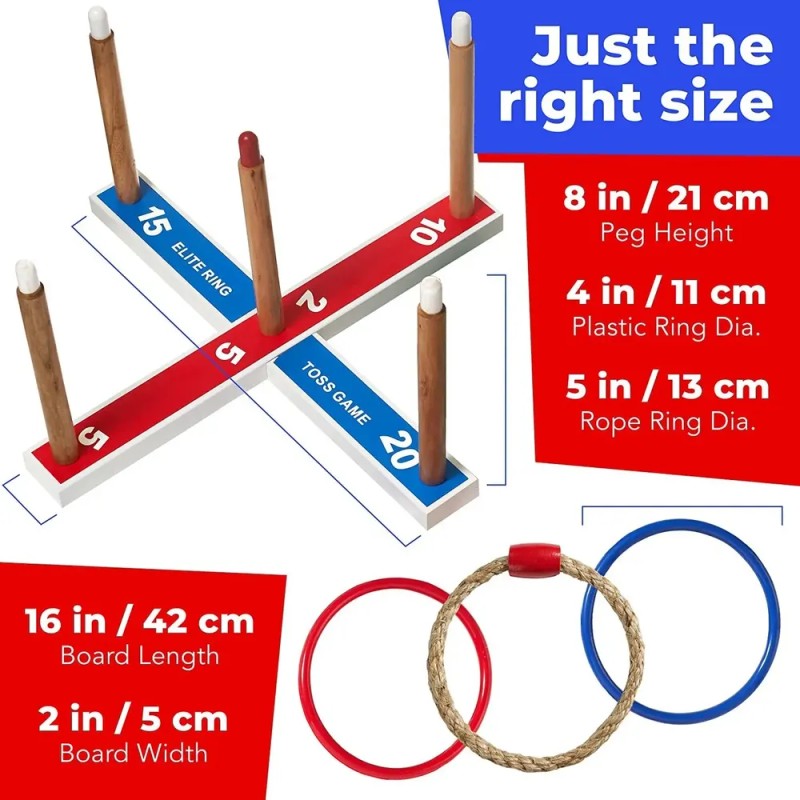 Elite Sportz Ring Toss Games Para Niños Diversión De Vacac