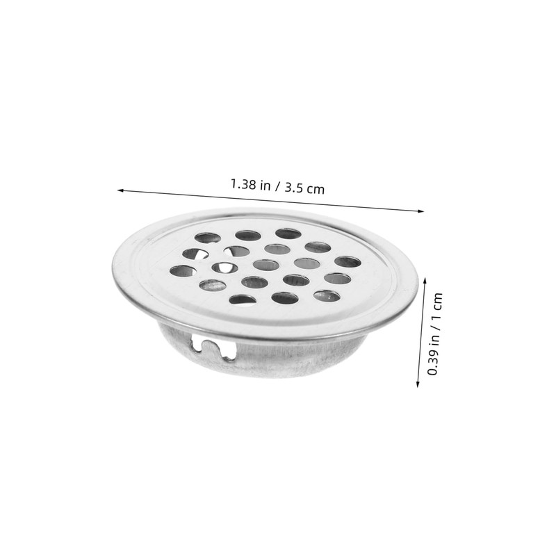 KONTONTY Modern Mesh Vent Covers 10 Pcs Stainless Steel Circular