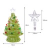 Vintage Green Lighted Ceramic Christmas Tree