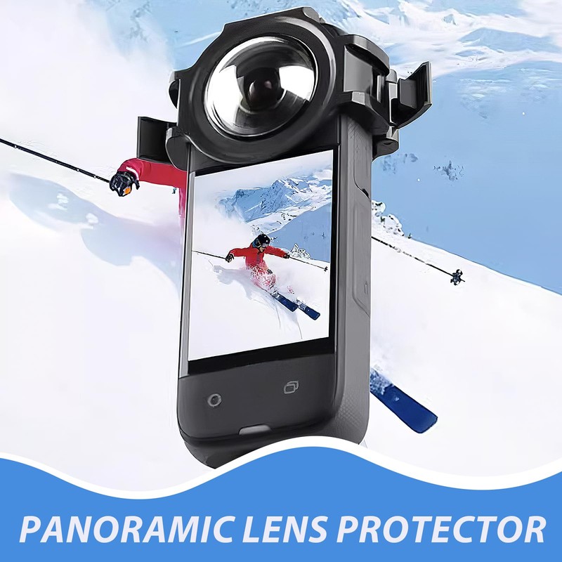 Panoramic Lens Protector for Insta360 X3 Camera Lens, Durable, Transparent,