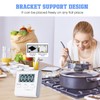 4Pcs Digital Kitchen Timer, Magnetic Countdown Stopwatch Timer With Stand