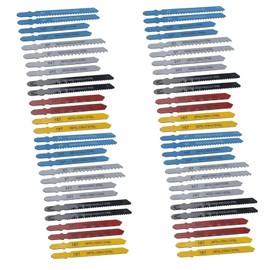 56pc Assorted Jigsaw Blades Set for Metal Wood Plastic T Shank Bosch Fitting