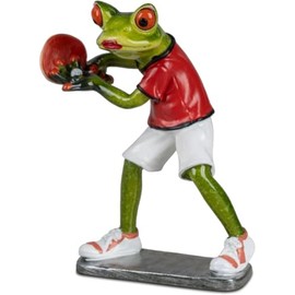 formano Frosch Table Tennis Player Froschhausen Light Green Artificial Stone (Frog Table Tennis Player)