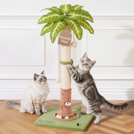 PurrSonic Cat Scratching Post for Indoor Large Kitten Scratch, 35" Tall