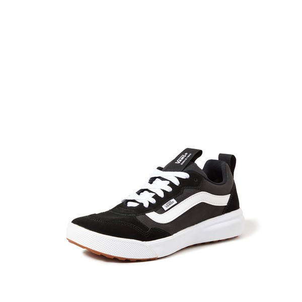 Vans Unisex Range Exp Suede Canvas Sneaker - Black/White 6.5