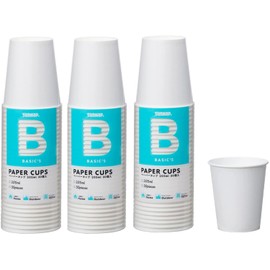 SUNNAP Basic Paper Cups, 8.1 fl oz (205 ml), Set of 30 x 3