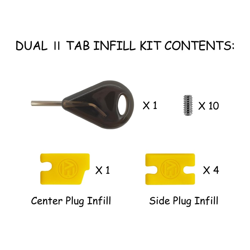 AQUBONA Tab Fill Kit 5pcs Mounting Kit 10pcs Screws Tab
