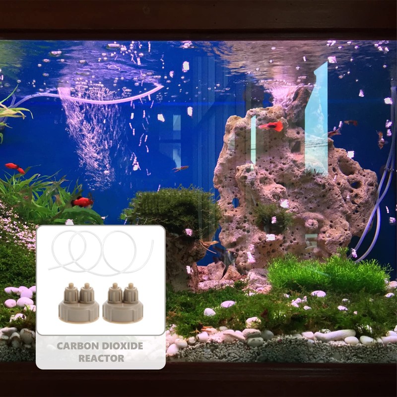 Ipetboom Fish Tank Decorations DIY Co2 Bottle Cap Aquarium Air