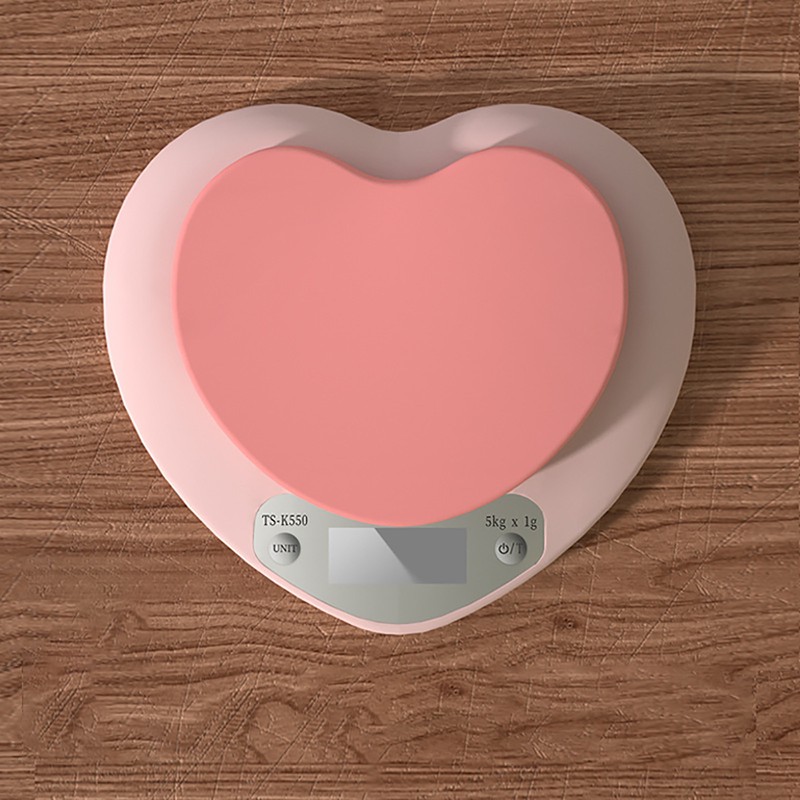 Digital Food Scale HD LCD Display 3 Units Accurate Heart