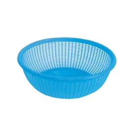 A-to-Z Supply PLWB005 Wash Basket, 8" Dia., Perforated, Stackable, Plastic, specify Color