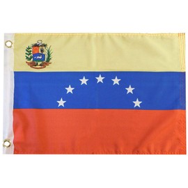 Trade Winds Venezuela 7 Star Premium 100D Woven Poly Nylon 12x18 12"x18" Flag Grommets Premium Fade Resistant