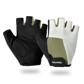 Naturehike Outdoor Sports UV Protection Endurance Cycling Gloves Half Finger Gym Gloves Men Women Non-Slip Shock Absorption Breathable Suitable for Gym Training Cycling