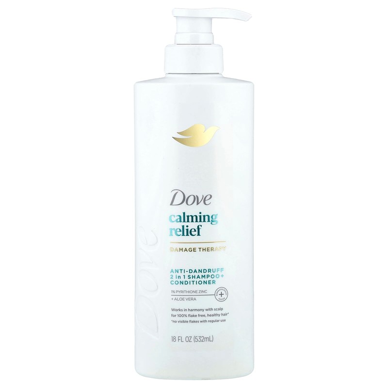 Dove Calming Relief Champú y Acondicionador 2 en 1 Anticaspa
