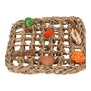 Bird Foraging Wall Toy Boredom Relief Seagrass Hand Woven Parrot