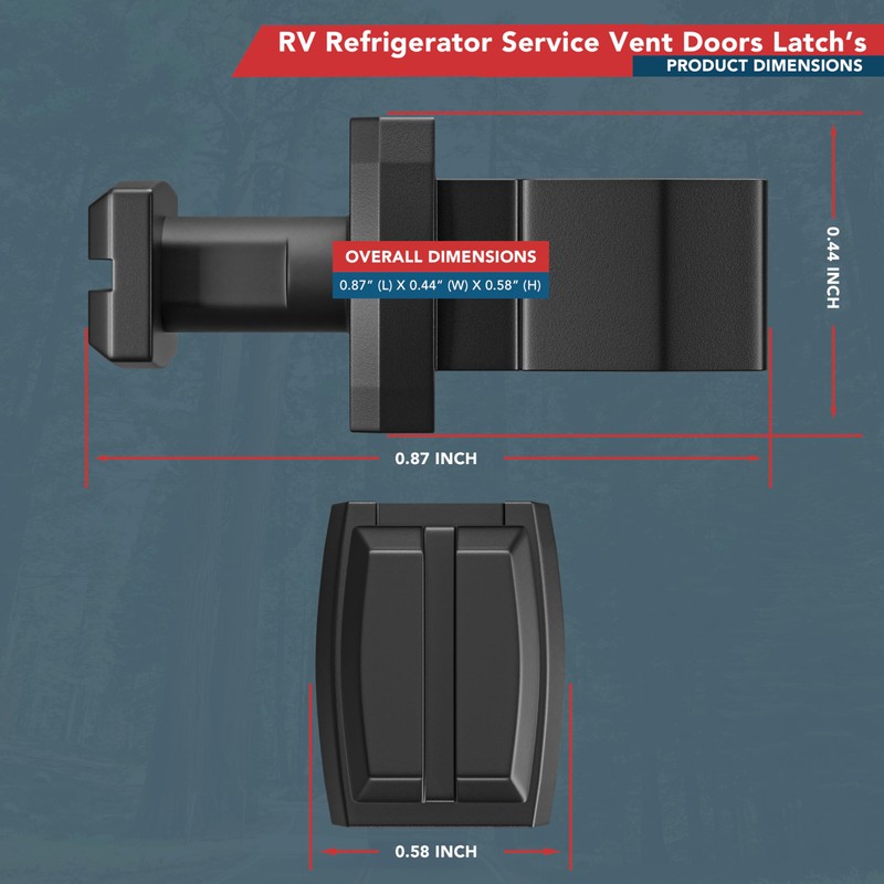 RV Refrigerator Clips 617772 Latch Replacement for Norcold Refrigerator Service