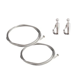Rissey Picture Rail Wire Hook Frame Hardware for Paintings, Posters, Photos, Load Capacity 66.1 lbs (30 kg) (3.2 ft (1 m), 2 Wire Hooks)