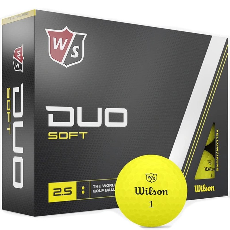 WILSON Mens Soft Yellow Golf Balls